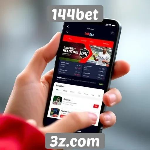 Funcionamento da plataforma mobile do 144bet
